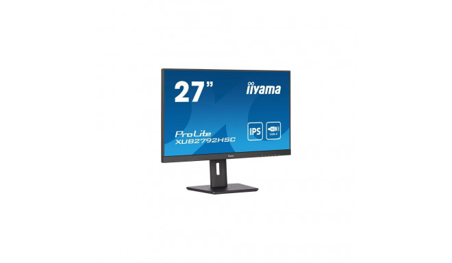 "68.6cm/27' (1920x1080) iiyama XUB2792HSC-B5 16:9 4ms IPS HDMI DisplayPort USB-C VESA Pivot Speaker 