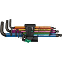 Wera pikkade kuuskant L-võtmete kmpl 1,5-10mm 9 osa, Multicolour, BlackLaser ja hoidmis funktsioon 9