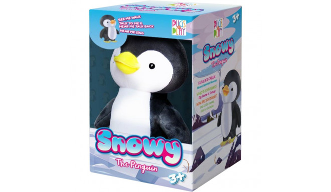 PUGS AT PLAY Walking and talking penguin Snowy