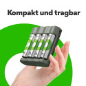 GP ReCyko 4-Porti USB Laadija B441 koos 4xAA 2100mAh akudega