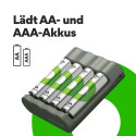GP ReCyko 4-Porti USB Laadija B441 koos 4xAA 2100mAh akudega