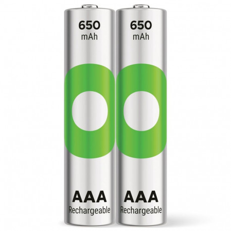 1x2 GP ReCyko NiMH akud AAA 650mAh DECT-telefon