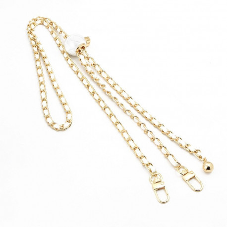 Chain / Rope with holder GLAMOUR fit all models 80mm max width WHITE