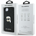 KARL LAGERFELD case for IPHONE 16e (SE 4 2025) KLHCPSE4PGKLKIPK (PU Monogram K. Head Pin) black