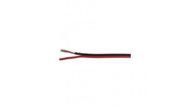 Kõlarikaabel 2x0.75mm², punane/must 100m/rull