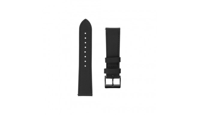 Fixed nutikella nahast rihm, 22 mm, must