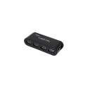 Logilink | USB 2.0 Jagaja - 4 porti koos toiteadapteriga
