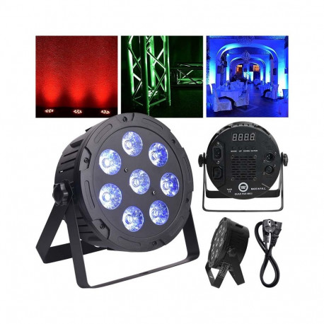 LIGHT4ME QUAD PAR 8x10W MKII RGBW LED slim flat