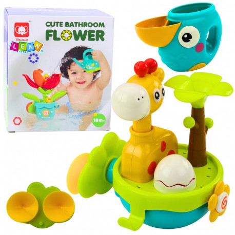 värviline interaktiivne sensoorne vannimänguasi kaelkirjak iminappadega