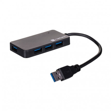 USB Hub - Natec 4-port Moth Black