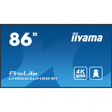 "IIYAMA 217.0cm(86"") LH8665UHSB-B1 16:9 2xHDMI+DP+2xUSB IPS retail (Speditionsversand)"