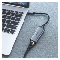Ugreen external network adapter RJ45 - USB Type C (1000 Mbps / 1 Gbps) Gigabit Ethernet gray (CM199)