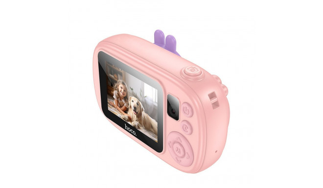 Digital kids camera with selfie function Hoco 1MP 2,0" HD Ready DV205 pink