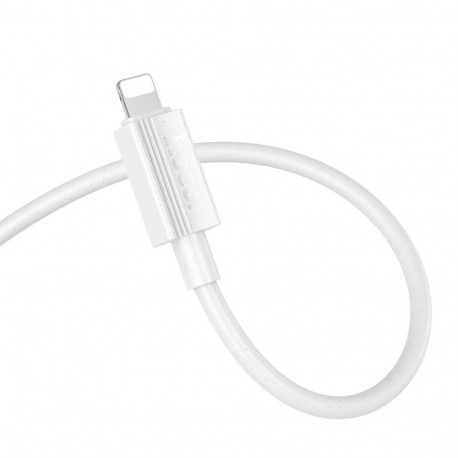 Cable USB C to Lightning Hoco PD 27W 1 m X107 white