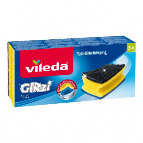 profileeritud käsn Vileda Glitzi Plus 3 tk