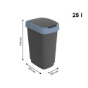 ROTHO Twist Blue - trash bin – 25l