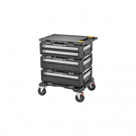 DeWALT DWST60510-1 väikedetailide ja tööriistakast, metall, plastik, must, roostevaba teras, kollane