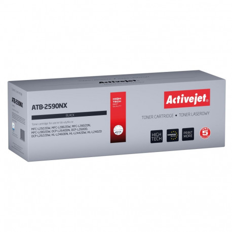 Activejet ATB-2590NX tooner Brother printeritele; asendus Brother TN2590XL; supreme; 3000 lehekülge;