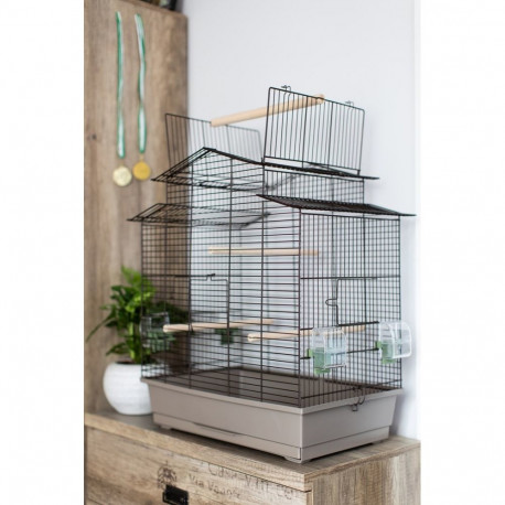 INTER-ZOO Iza 3 Japandi - bird cage - 58,5 x 38 x 65 cm