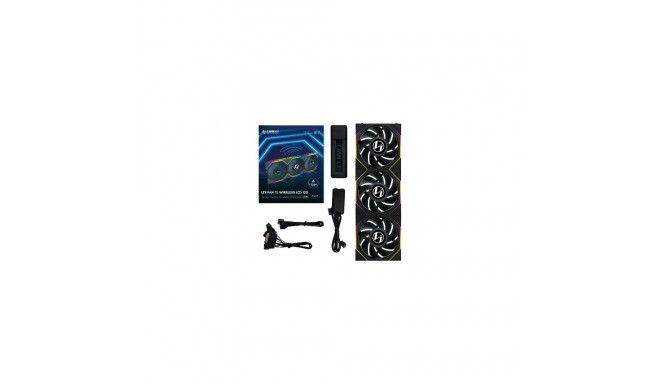 Lian Li UNI FAN TL Wireless LCD Fan, ARGB, PWM, 3-Pack incl. Controller - 120 mm, black