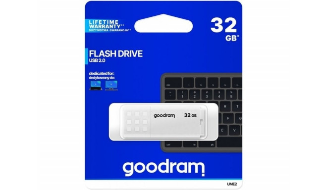 Goodram USB mälupulk UME2 32 GB USB Type-A 2.0 valge
