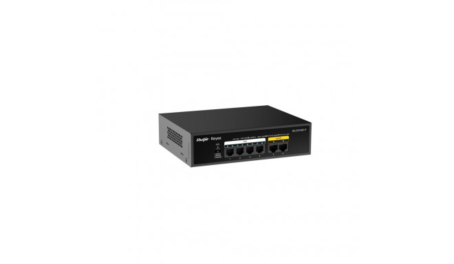 Ruijie RG-ES106F-P 6-Port 10/100 Mbps 4kV 1.2Gbps PoE Switch Black