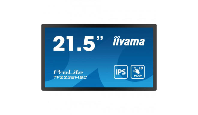 "IIYAMA 54.5cm (21.5"") TF2238MSC-B1 16:9 M-Touch HDMI+DP+USB retail"