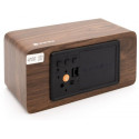 Evelatus digital alarm clock EMC01, brown