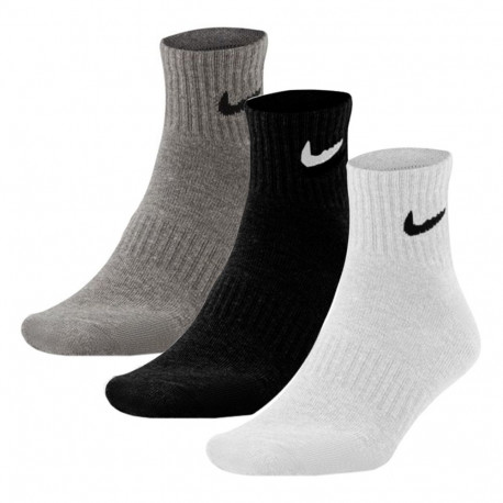 Nike pahkluusokid Everyday Cushioned SX7667 964 3 paari 42-46, valge, must, hall