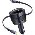 Baseus PD car charger 1x USB-C + USB-A port 90W black
