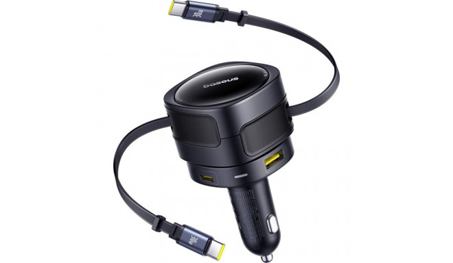 Baseus PD car charger 2x USB port 90W black