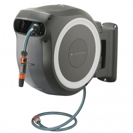 Gardena seinale kinnitatav voolikukast RollUp XL valge 35 m