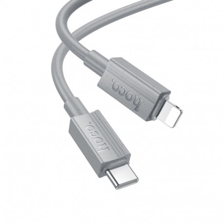 Cable USB C to Lightning Hoco PD 27W 1 m X107 gray