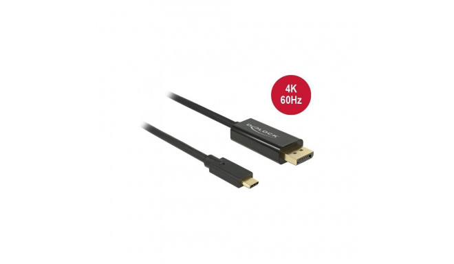 USB Adapterkabel, USB-C Stecker > DisplayPort Stecker (schwarz, 3 Meter, 4K 60Hz)