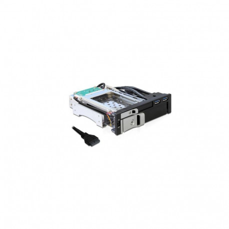 5.25 pesaadapter 1 x 2.5 + 1 x 3.5 SATA 2x USB 3.2, must
