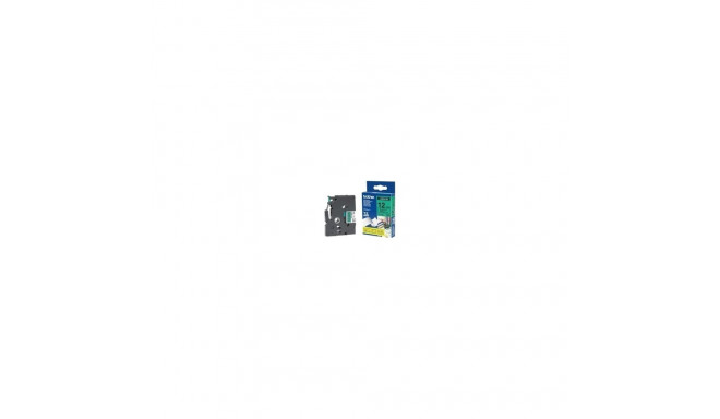 Brother TZe-731 lint, 12 mm x 8 m, must rohelisel taustal