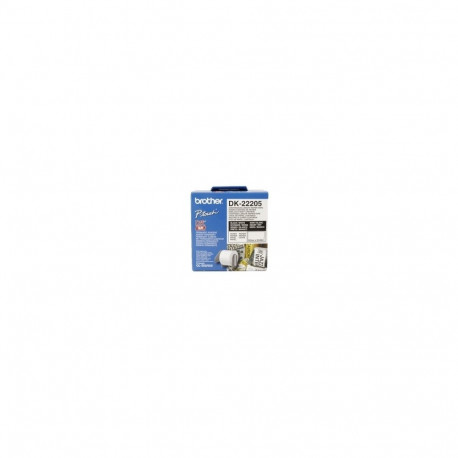 Brother DK-22205 sildirull, 62 mm, must/valge