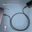 Axagon USB-C - USB-C 3 m must kaabel (BUCM3-CM30AB)