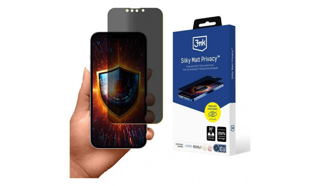 3MK Silky Matt Privacy Screen Protector for Apple iPhone 16E