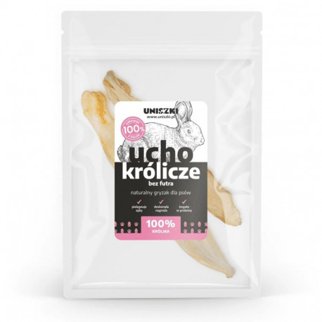 UNISZKI jänese kõrv ilma karvata koera maius 2 tk