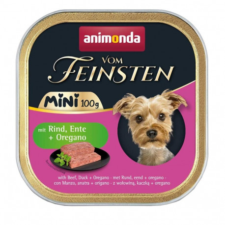 ANIMONDA Vom Feinsten Adult Mini veiseliha, part ja oregano märg koeratoit 100g