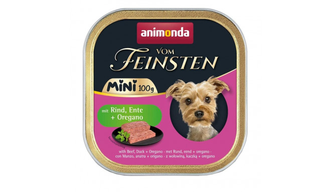 ANIMONDA Vom Feinsten Täiskasvanud Mini Veis, Part ja Oregano - märg koeratoit - 100g