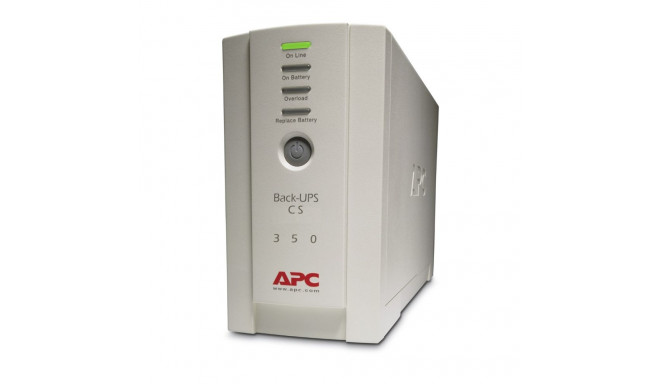APC Back-UPS, 350VA/210W, torn, 230V, 4x IEC C13 väljundit, kasutaja vahetatav aku