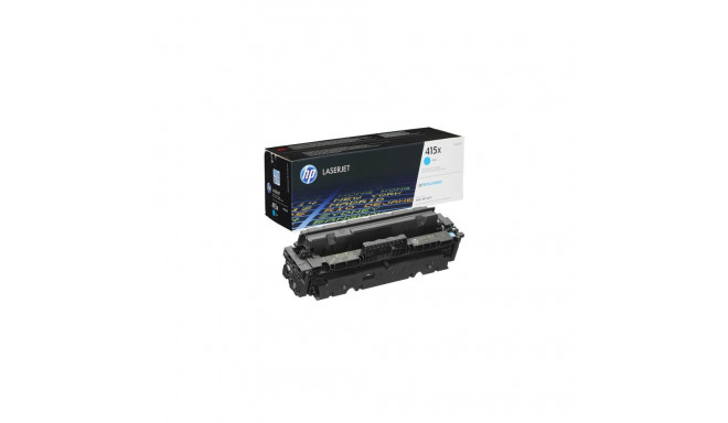 HP 415X High Capacity Cyan Laser Toner Cartridge, 6000 pages, for HP Color LaserJet Pro M454, M479