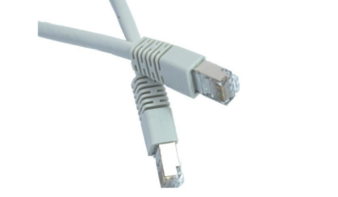 Patch Cord Cat. 6 FTP molded strain relief 1.5m gray