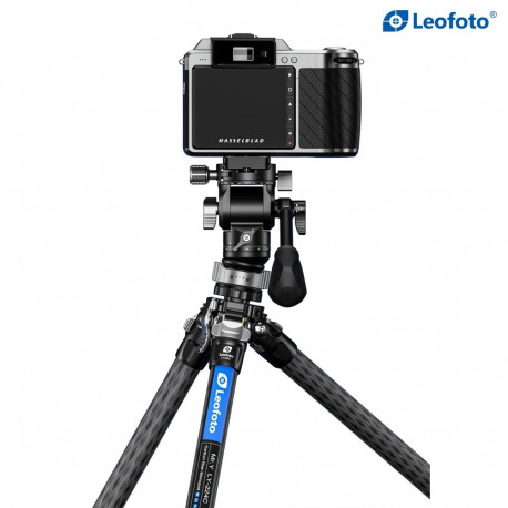Leofoto LY-224C+BV-0R+LB-38 (Black) Mr.Y carbon tripod with fluid head and levelling base (black, ki