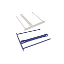 Arhiiviklambrid Fellowes, 8cm, valge 3Re, 100 tk