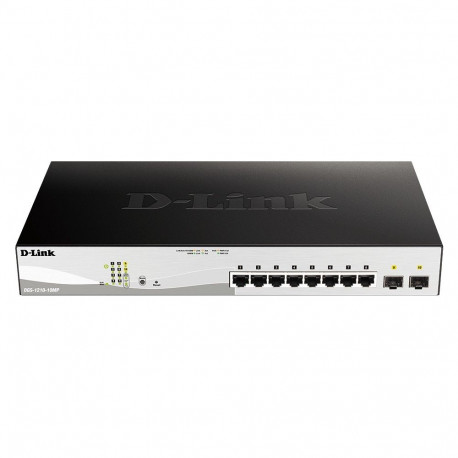 "8P+2P D-Link DGS-1210-10MP/E M RM 2xSFP PoE (130W)"