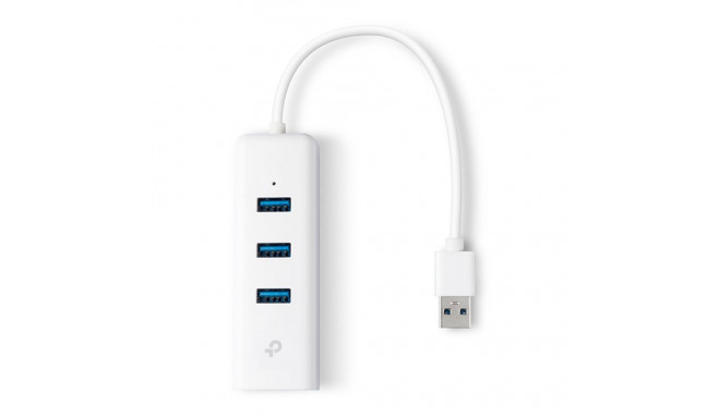 "USB TP-LINK UE330 - USB 3.0 to Gigabit Ethernet Network Adapter with 3-Port USB 3.0 Hub"