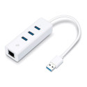 "USB TP-LINK UE330 - USB 3.0 to Gigabit Ethernet Network Adapter with 3-Port USB 3.0 Hub"